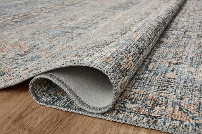 Loloi Amber Lewis Billie Collection BIL-05 Denim/Blush 10'-0" x 14'-0" - Image 7