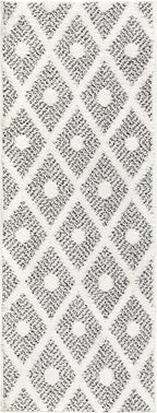 Antep Rugs Palafito 2x5 Geometric Shag Diamond High-Low Pile Textured Indoor - Image 2