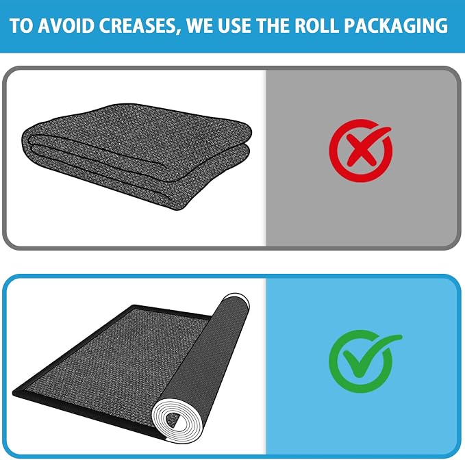 8FT Jute Runner Rug for Hallways Non Slip, Rubber Backed Long Laundry Room Mat - Image 3