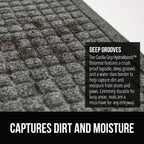 GORILLA GRIP Front Door Mat, Indoor Outdoor Ultra Absorbent HydroAbsorb Doormat - Image 4