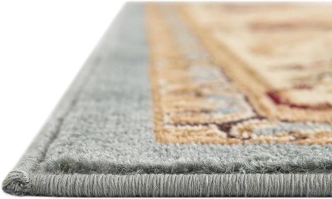 Rugs.com Chateau Collection Rug – 2' x 5' 3 Runner Light Blue Medium Rug Perfect - Image 7