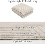 SHACOS Soft Fluffy Arch Pattern Area Rug 2'7"x5' Non Slip Washable Minimalist - Image 5