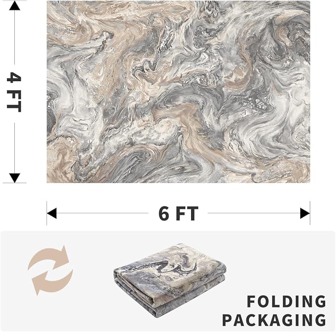 4x6 Washable Area Rugs for Living Room, Stain Resistant Carpet for Dining Room - Image 2