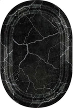 Black Grey Striped Texture Bordered Rugs 12x15 Modern Minimalist Indoor Large - Image 5
