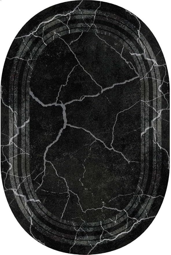 Black Grey Striped Texture Bordered Rugs 12x15 Modern Minimalist Indoor Large - Image 5