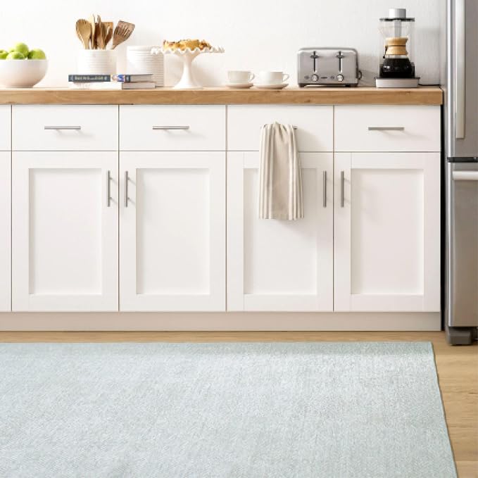 Dash and Albert Herringbone Machine Washable Area Rug - Image 2
