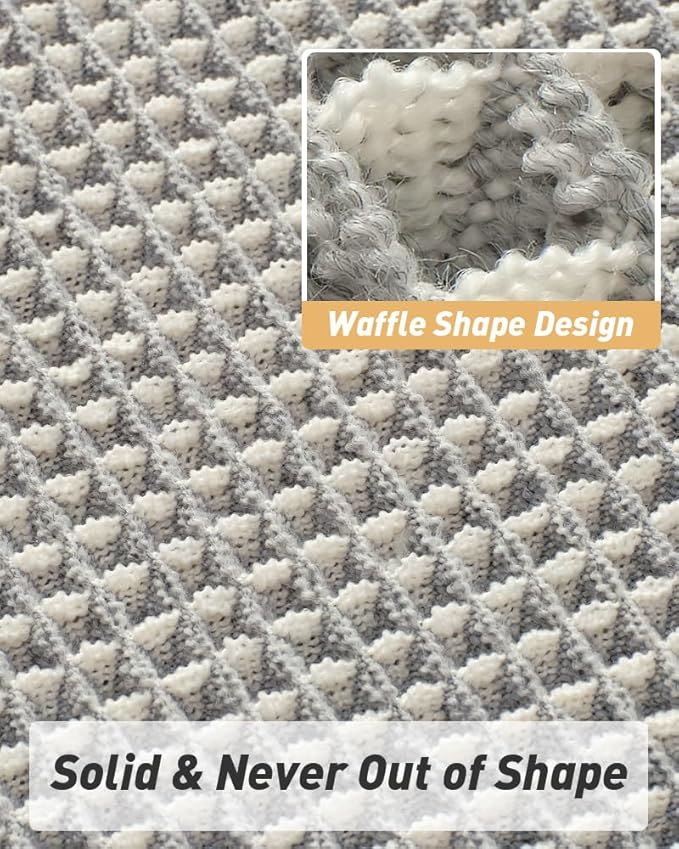 Upgraded Waffle Runner Rug Super Absorbent Non Slip Bath Mats - Image 5
