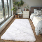 Zentavio Runner Rugs for Hallway 2x6 Shag Soft Bedroom Bedside Rugs Non Slip by ZentavioRug