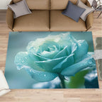 2x4 Blue-Rose Runner Rug for Hallway by Unknown