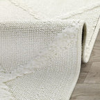 Antep Rugs Palafito 6x9 Geometric Shag Diamond High-Low Pile Textured Indoor - Image 7