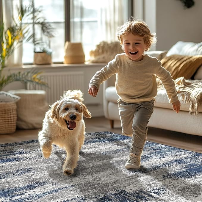 Bavni 10x14 Area Rugs, Modern Living Room Rugs, Large Machine Washable Rug - Image 7