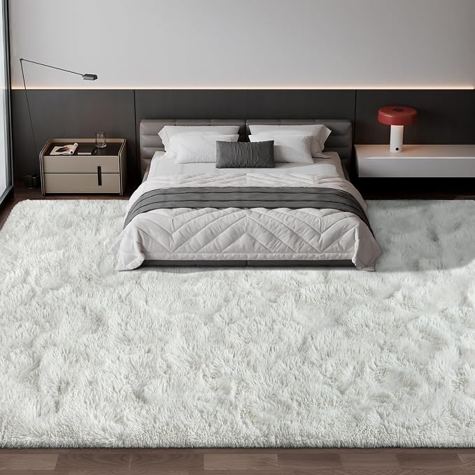 Large Shag Area Rugs 10 x 14, Tie-Dyed Plush Fuzzy Rug - Image 2