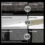 Zentavio Black and Grey Area Rugs - Image 2