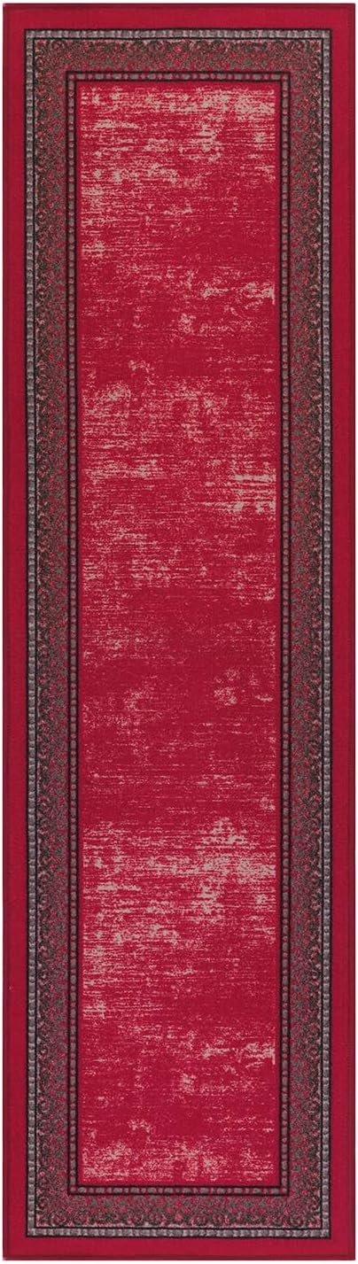 Antep Rugs Alfombras Bordered Modern 2x7 Non-Slip Low Pile Rubber Backing - Image 2
