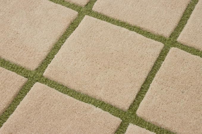 Scalloped Border Wool Area Rug - Image 7
