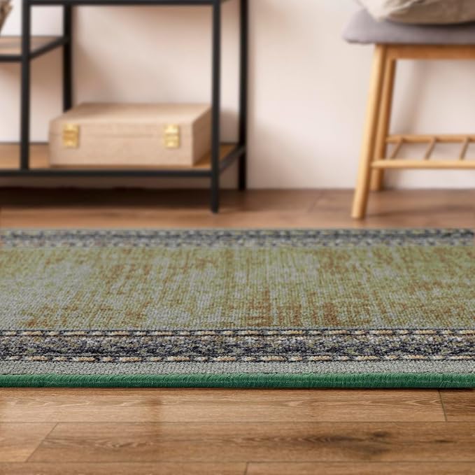 Antep Rugs Alfombras Bordered Modern 2x5 Non-Slip Low Pile Rubber Backing - Image 6