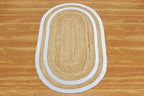 10x14 Rugs for Living Room Oval Kilim Rug Natural Oval Jute Thick 0.27" Solid - Image 9