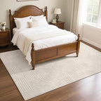SHACOS Soft Cozy Fluffy Arch Pattern High-Low Pile Area Rugs 8'x10' Large Non - Image 7