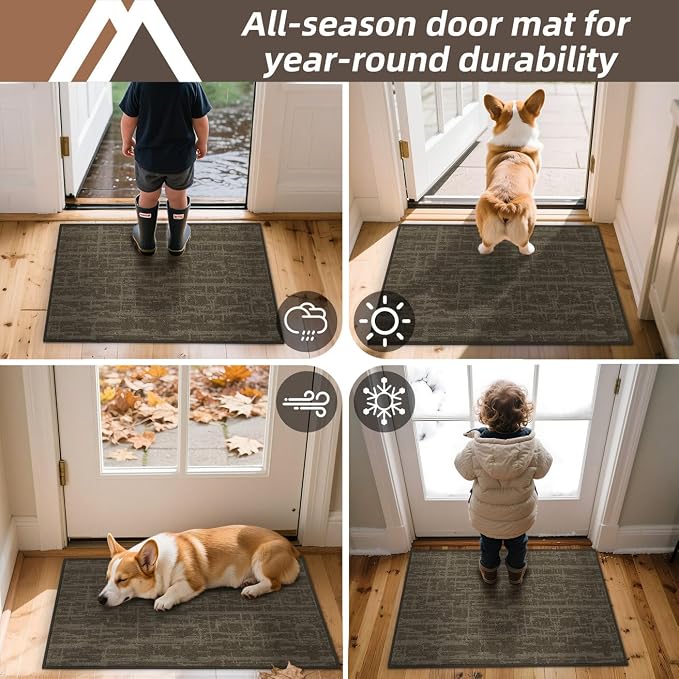 COSY HOMEER-Dirt-Trapper-Door-Mat 32"x48" Non-Slip Entryway Rugs, Washable - Image 9
