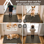 COSY HOMEER-Dirt-Trapper-Door-Mat 32"x48" Non-Slip Entryway Rugs, Washable - Image 9