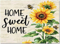 Summer Sunflowers Rectangular Area Rugs by Libaoge