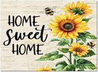 Summer Sunflowers Rectangular Area Rugs by Libaoge