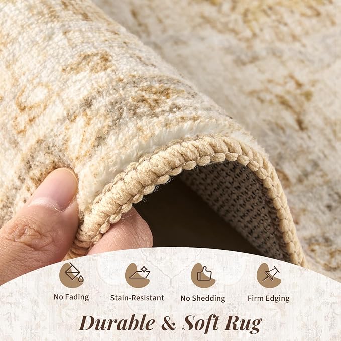tchdio 2x3 Entryway Rug, Non Slip Front Door Mat Small Washable Rugs, Soft Low - Image 3