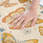Erosebridal Groovy Party Decorations Bathroom Rugs Cute Butterfly Bath Mat - Image 5