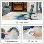 2x3 Abstract Marble Rugs for Entryway - Image 7