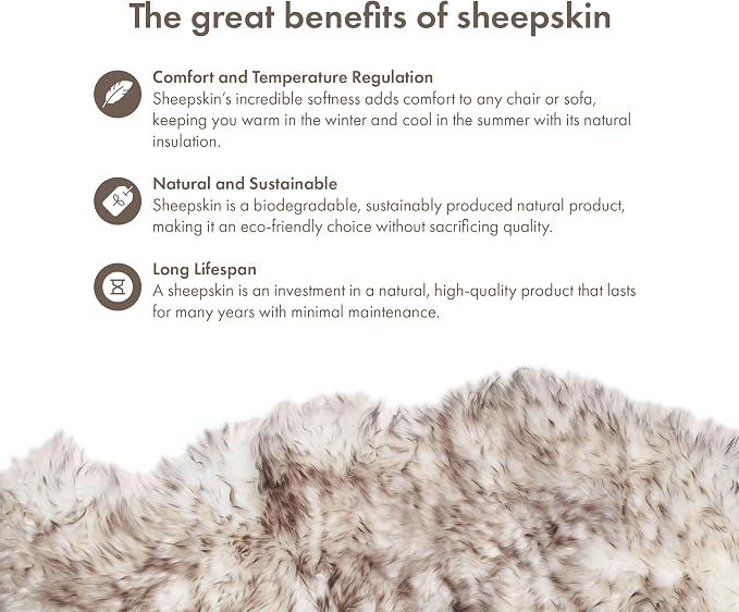 Sheepskin Long Hair 2x3 ft | Bedside Rugs - Image 4