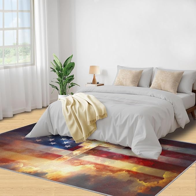 3x5 American Flag Dorm Rug - Image 4