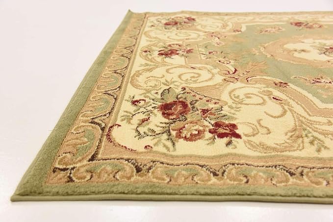 Unique Loom Versailles Collection Traditional Classic Floral Motif Area Rug - Image 7