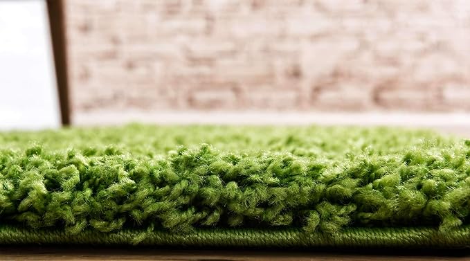 Unique Loom Solid Shag Collection Area Rug - Image 2