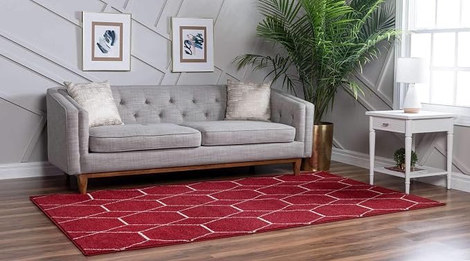 Unique Loom Trellis Frieze Collection Area Rug - Image 2