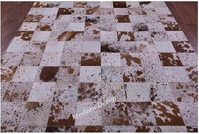 Modern Design Premium Cowhide Leather Carpet - Image 4