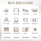 FMFUNCTEX Entryway Rug 2x3 Washable Brown Grey Modern Abstract Door Mat Non - Image 9