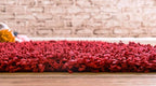 Unique Loom Solid Shag Collection Area Rug - Image 2
