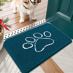 OLANLY Dog Door Mat for Muddy Paws 24x16, Paw Print Design, Absorbs Moisture by OLANLY