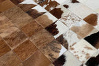 Handmade Pure Cowhide Round Leather Rug - Image 4