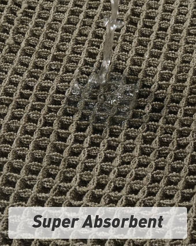 Upgraded Waffle Runner Rug, Super Absorbent Non Slip Bath Mats - Image 3