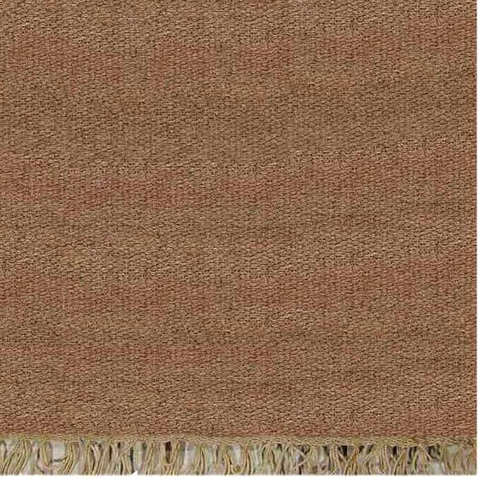 Rugsotic Carpets Hand Woven Flat Weave Kilim Wool 6'x9' Area Rug Solid Cream - Image 4