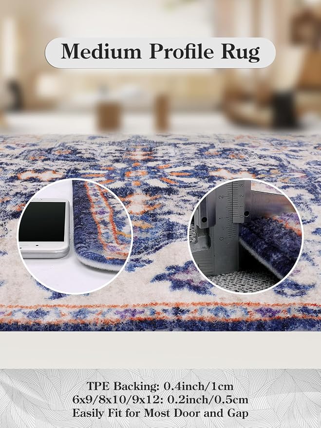 Lahome Bohemian Floral Medallion Area Rug - Image 7