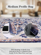 Lahome Bohemian Floral Medallion Area Rug - Image 7