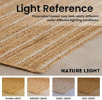 HOMEMONDE Natural Braided Jute Area Rug 5x8 ft - Image 6