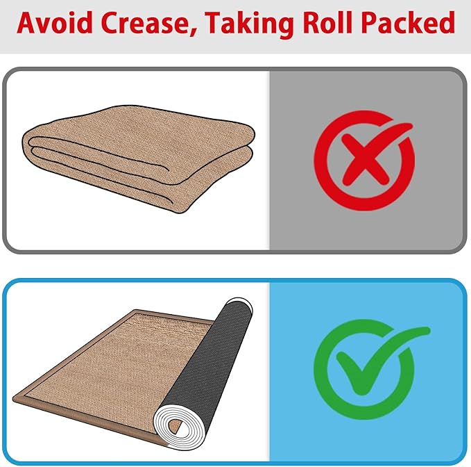 Rubber Runner Rug for Hallways Non Slip, Low Pile Long Laundry Room Mat Hall - Image 3