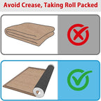 Rubber Runner Rug for Hallways Non Slip, Low Pile Long Laundry Room Mat Hall - Image 3