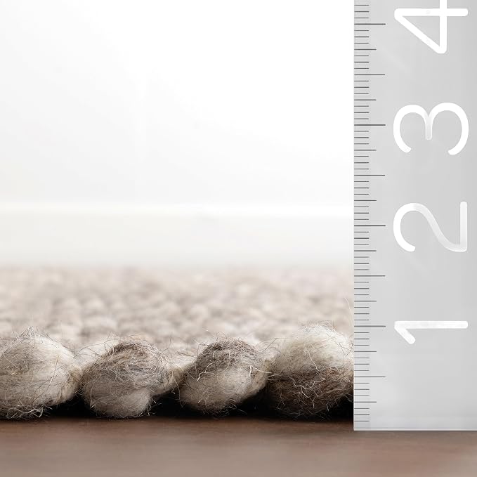 Rugs USA Marilyn Charcoal/Ivory, Hand Woven, Soft and Cozy, High Traffic - Image 2