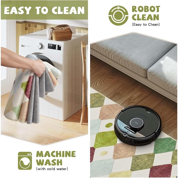 jinchan Macy Area Rug 2x3 Kids Entryway Washable Indoor Doormat Small Soft Non - Image 5