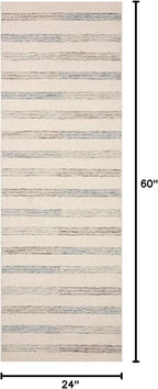 Loloi Chris Loves Julia Chris Collection CHR-05 Ivory/Slate 2'-0'' x 5'-0'' - Image 2