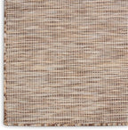 Pemberly Row 6' x 9' Beige Fabric Modern Indoor/Outdoor Area Rug - Image 3